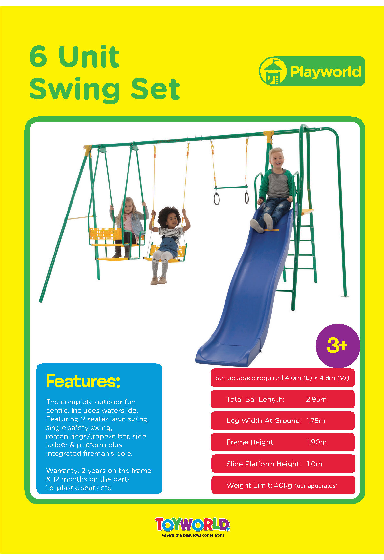 toyworld swing sets